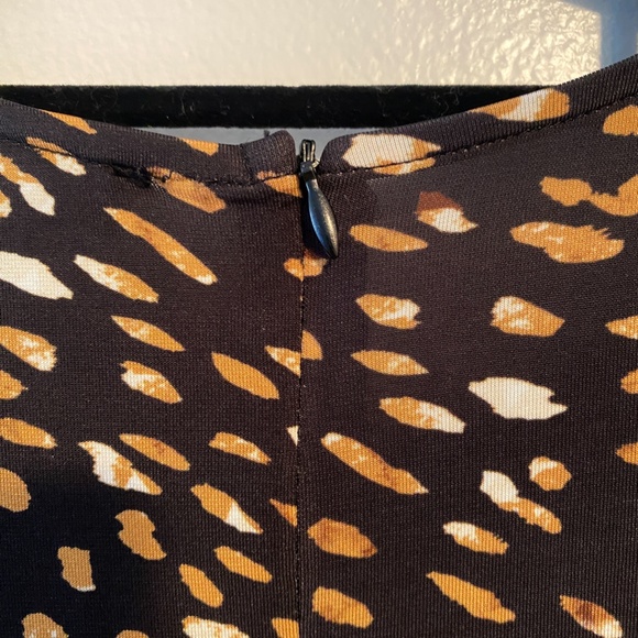 AQUA Animal Print Body-con Wrap Mini Dress NWT - Picture 4 of 5